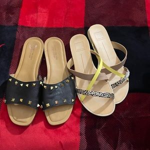 Two pairs of woman’s size 10 sandals